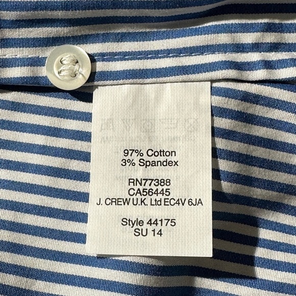 J. Crew Stretch Perfect *Like New* Stripe Shirt S - Picture 7 of 7